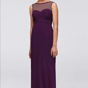 David’s Bridal plum bridesmaid dress NWT